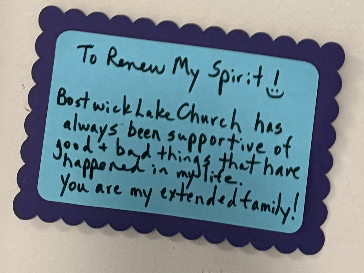 Spirit Renewed, Always Supported