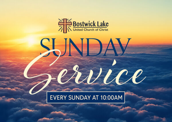 Bostwick Lake Sunday Service at 10:00am